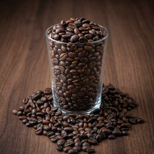 Robusta coffee from Highlands of Vietnam, dark-roast Feviba signature.